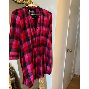 XS Pink VS Shirt Dress